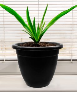 MACETA PARA PLANTA 35CM PLASTICA NEGRA