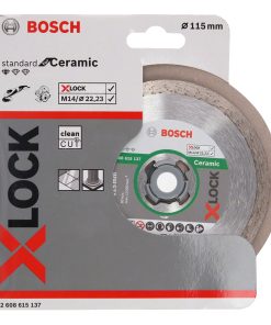 Disco Diamantado Continuo para Cerámica 4-1/2 X-Lock BOSCH 2608.615.137-000