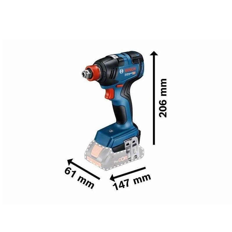 Kit Bosch GSB 18V-55 + GDX 18V-200C + 2 x 4 Ah Pro Core + L-Boxx - Imagen 2