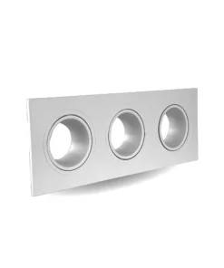 ARO DE DICROICA LISO BLANCO BUEMY X3 AD038 ILUMINIA