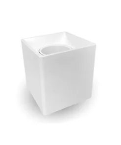 ARO DE DICROICA LISO BLANCO BUREY X1 AD414 ILUMINIA
