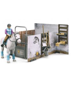 CABALLERIZA BWORLD + 1 CABALLO +1 JINETE BRUDER 62506