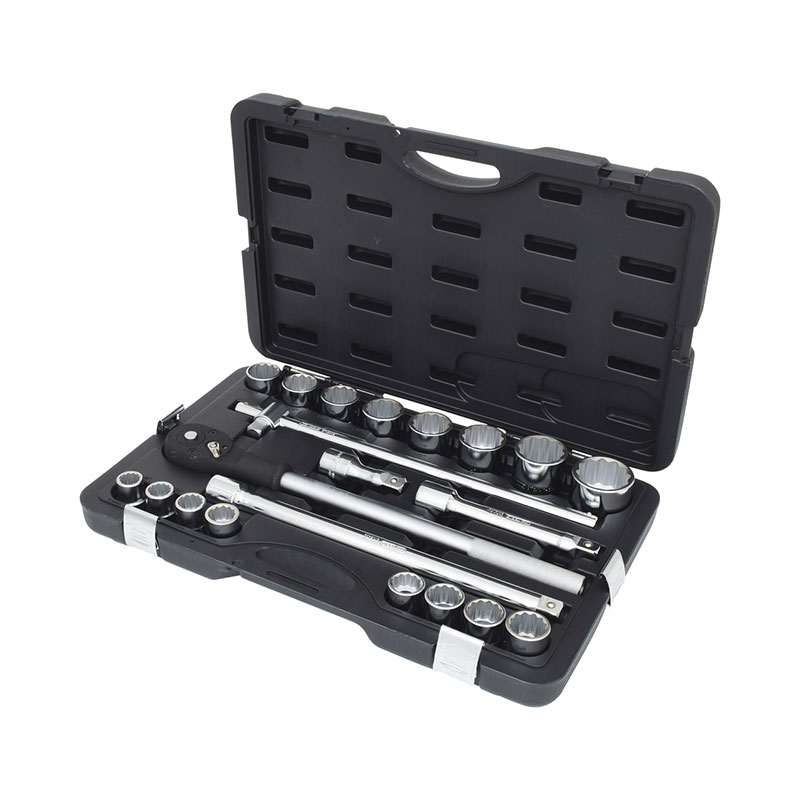 KIT de llaves de vaso estriadas de 3/4″ 21 piezas