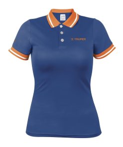Playera tipo polo dry fit azul, para dama, talla M, Truper DRY-AD-M 69971