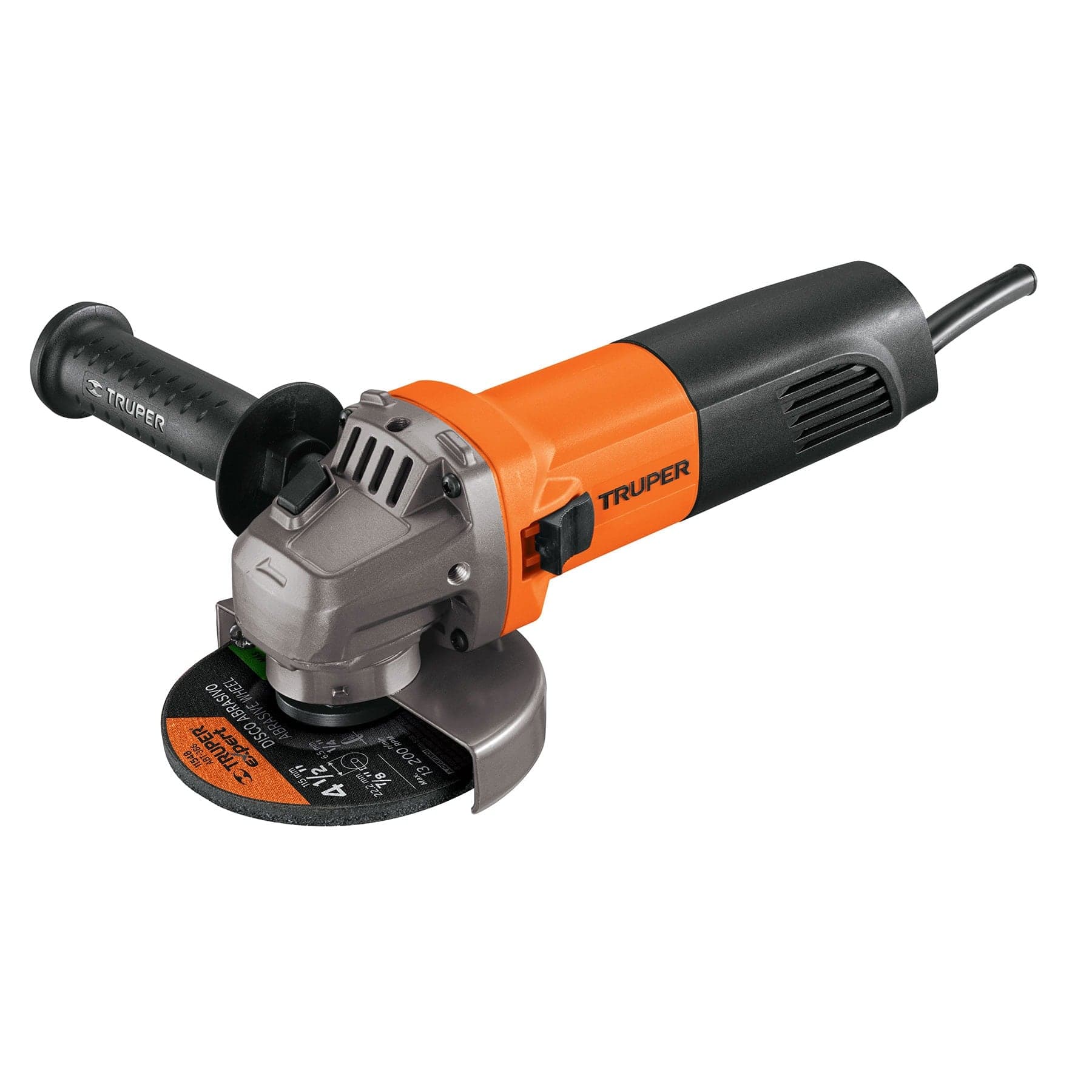 ESMERILADORA ANGULAR 4-1/2″, PROFESIONAL, 220 V, 800 W TRUPER ESMA-4-1/2A9-2 11025