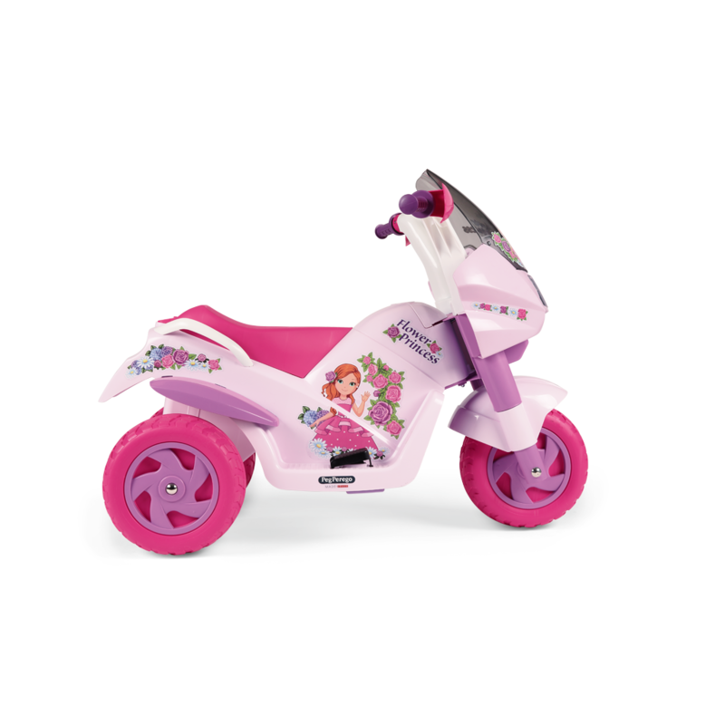 FLOWER PRINCESS MOTO INFANTIL A BATERIA PEG PEREGO IGED0923 - Imagen 2