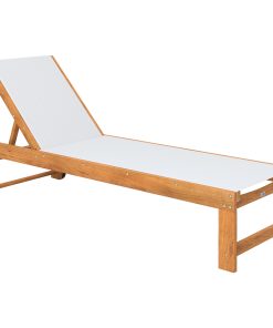 Outsunny Tumbona de Madera de Acacia con Respaldo Ajustable en 4 Niveles Tumbona de Jardín Exterior con Ruedas Carga 160 kg Tumbona para Patio Terraza Balcón Teca y Gris Claro