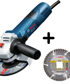 Amoladora Bosch Professional GWS 7-115 con Disco de Corte de Diamante