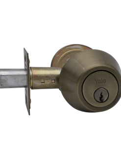 CERROJO DE SEGURIDAD KENT US5 BRONCE ANTIGUO (DOBLE) LLAVE-LLAVE (CAJA) 8940 YALE