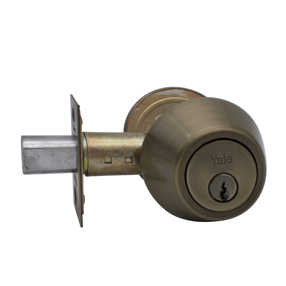 CERROJO DE SEGURIDAD KENT US5 BRONCE ANTIGUO (DOBLE) LLAVE-LLAVE (CAJA) 8940 YALE