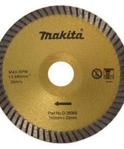 Disco diamantado turbo curvo 110 x 20 x 2.5mm Humedo Concavo Marmolera Makita D-36968