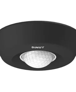 DETECTOR DE MOVIMIENTO 360º SUPERFICIE EN TECHO NEGRO DM TEC 01N DINUY