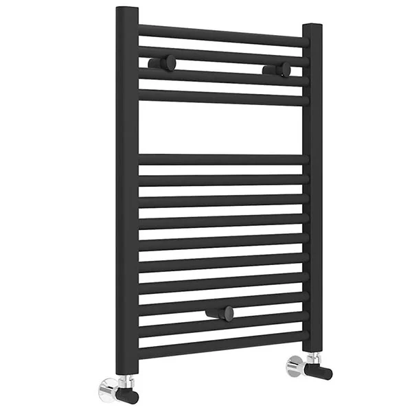 TOALLERO AGUA SERIE OCEAN RECTO 803/500 NEGRO MATE OCEAN0803500NE EV CONFORT