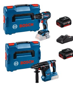 Kit Bosch GSR 18V-90C + GBH 18V-24C + 2×4 Ah ProCORE + GAL 18V-40 + 2 L-BOXX