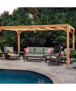 Pérgola de Madera Laminada Alicante (Maderland) – Gardeneas