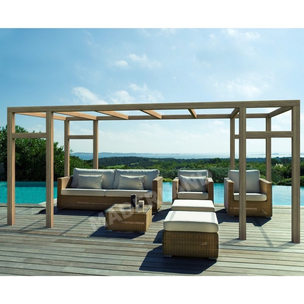 Pérgola de Madera Laminada Granada (Maderland) – Gardeneas